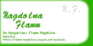 magdolna flamm business card